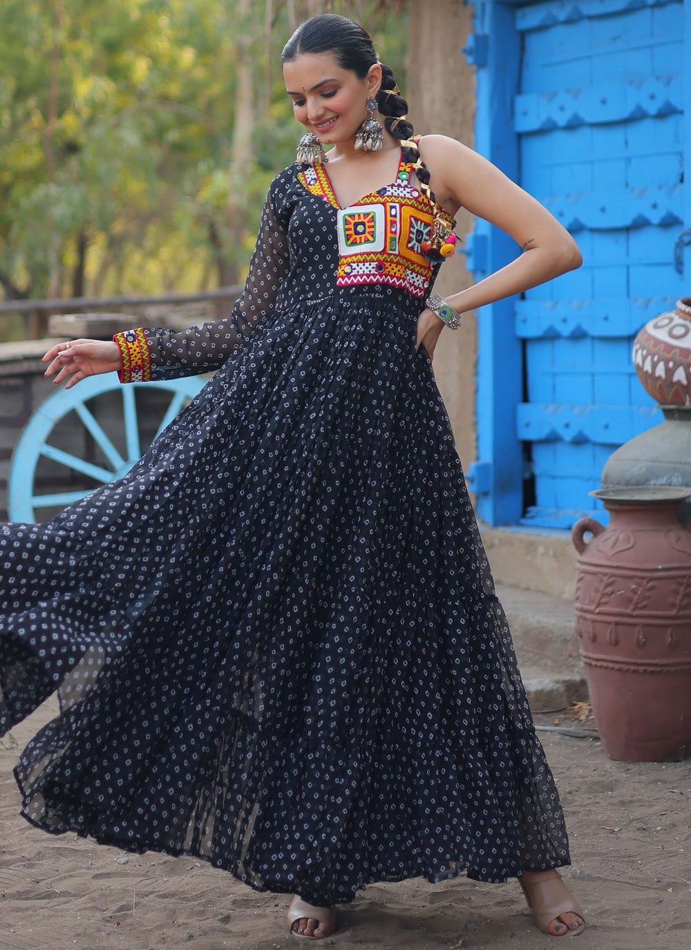 Faux Georgette Gown - G1495
