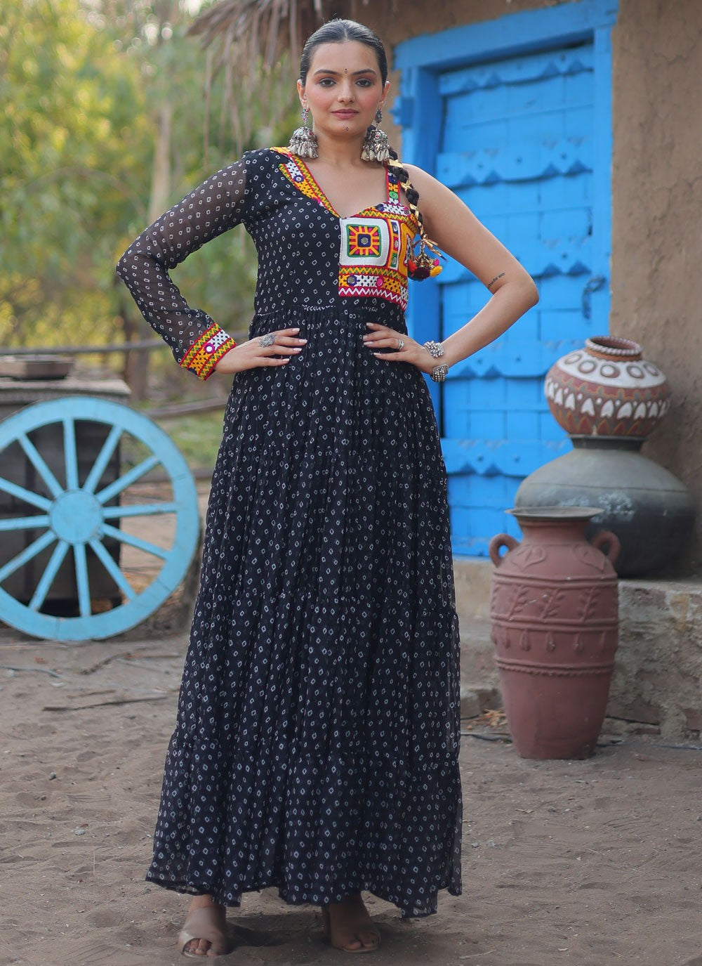 Faux Georgette Gown - G1495