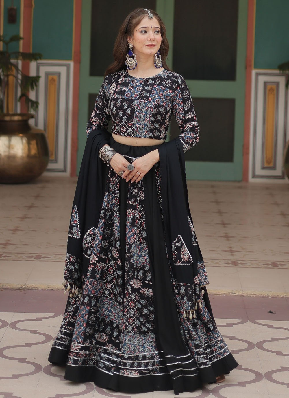 Lace Rayon Readymade Lehenga Choli - L2398