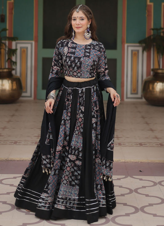 Lace Rayon Readymade Lehenga Choli - L2398