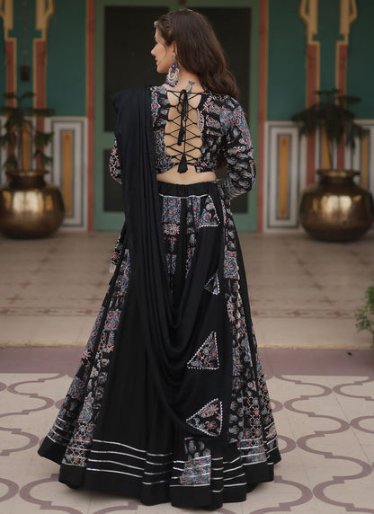 Lace Rayon Readymade Lehenga Choli - L2398