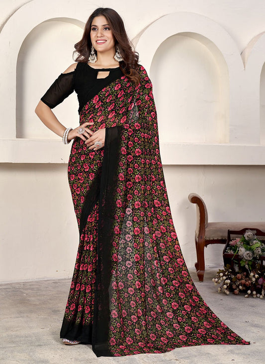 Classic Printed Weight Less Saree - S6158