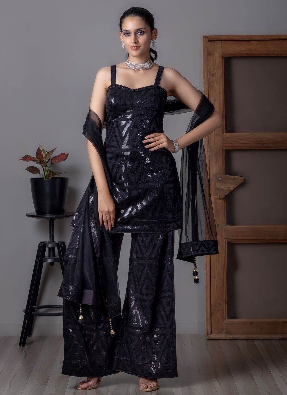 Archive Sequins, Thread 316702 Black T6792