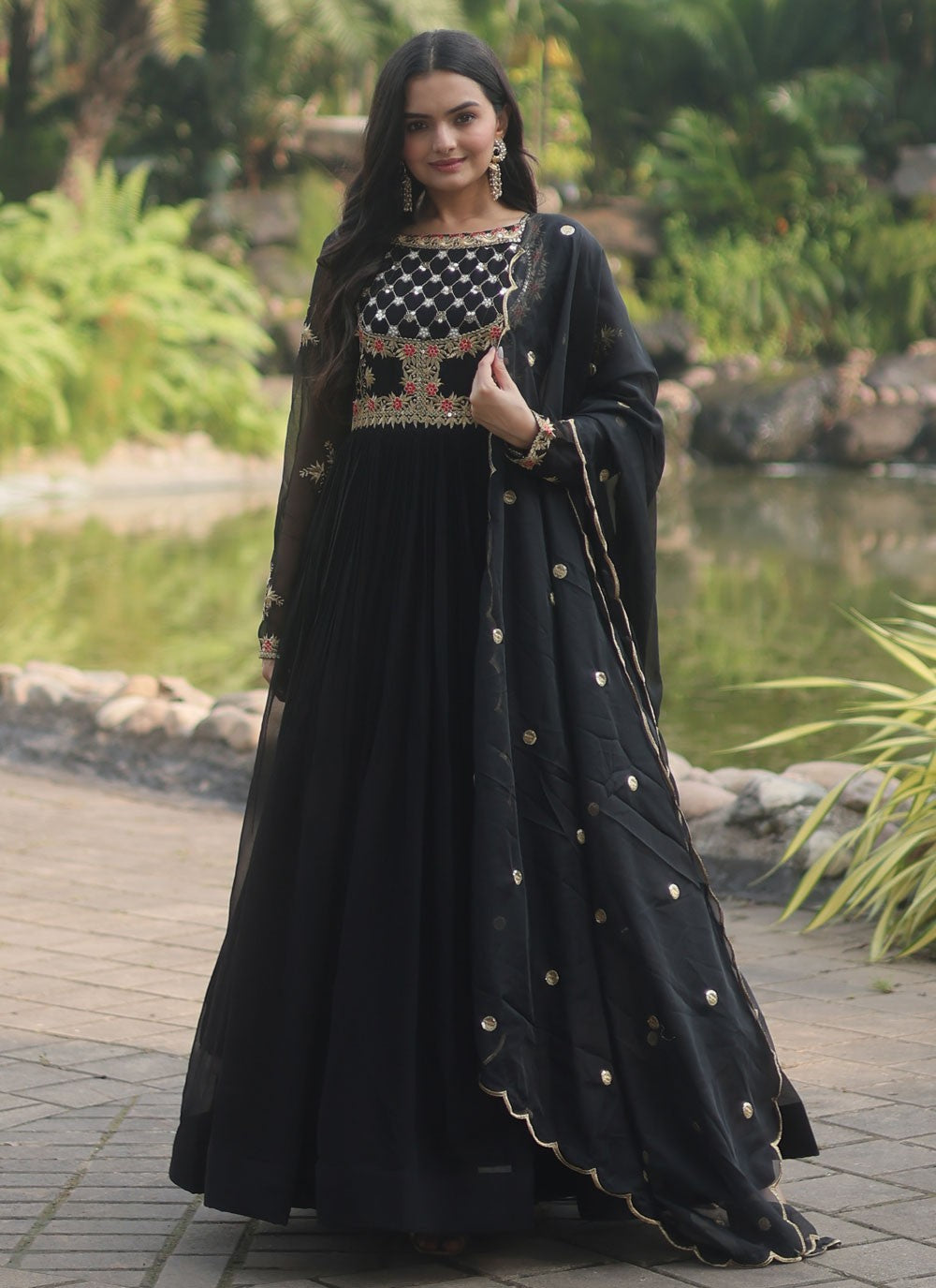 Faux Georgette Gown - G1257
