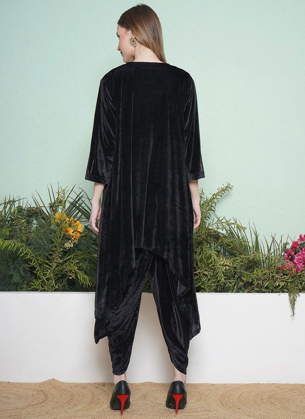 Embroidered Silk Gown - G1840