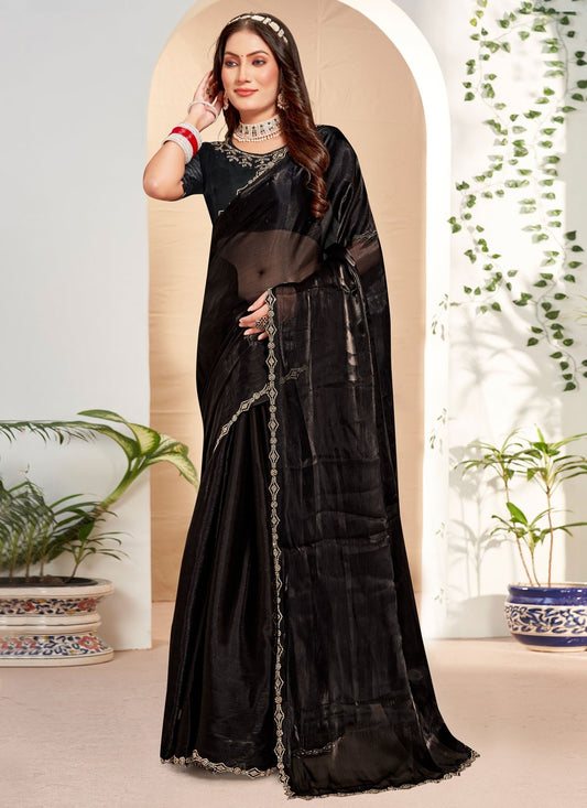 Classic Border Work Silk Saree - S7658