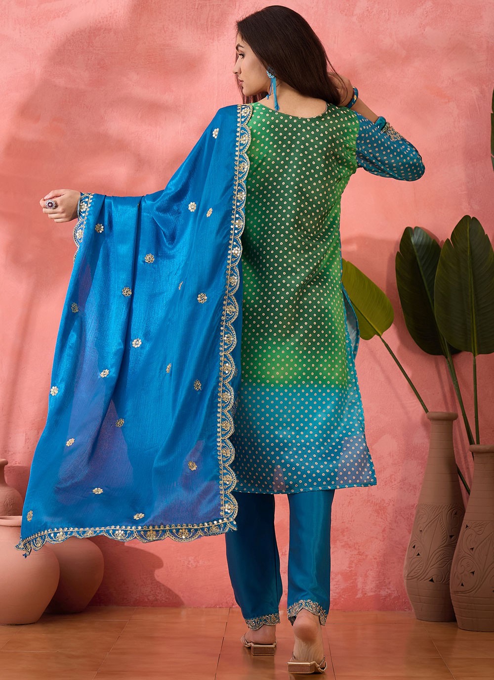 Archive Embroidered, Sequins, Zari 316811 Blue T6838