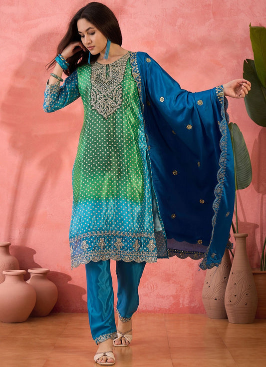 Archive Embroidered, Sequins, Zari 316811 Blue T6838