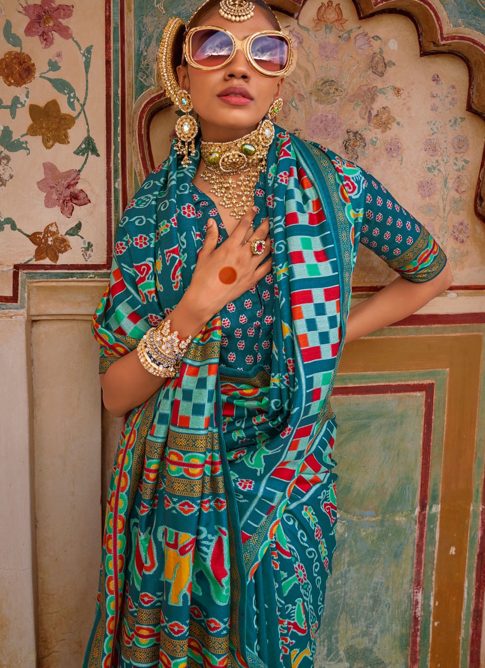 Printed Silk Saree - S11716