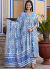 Blue, White
