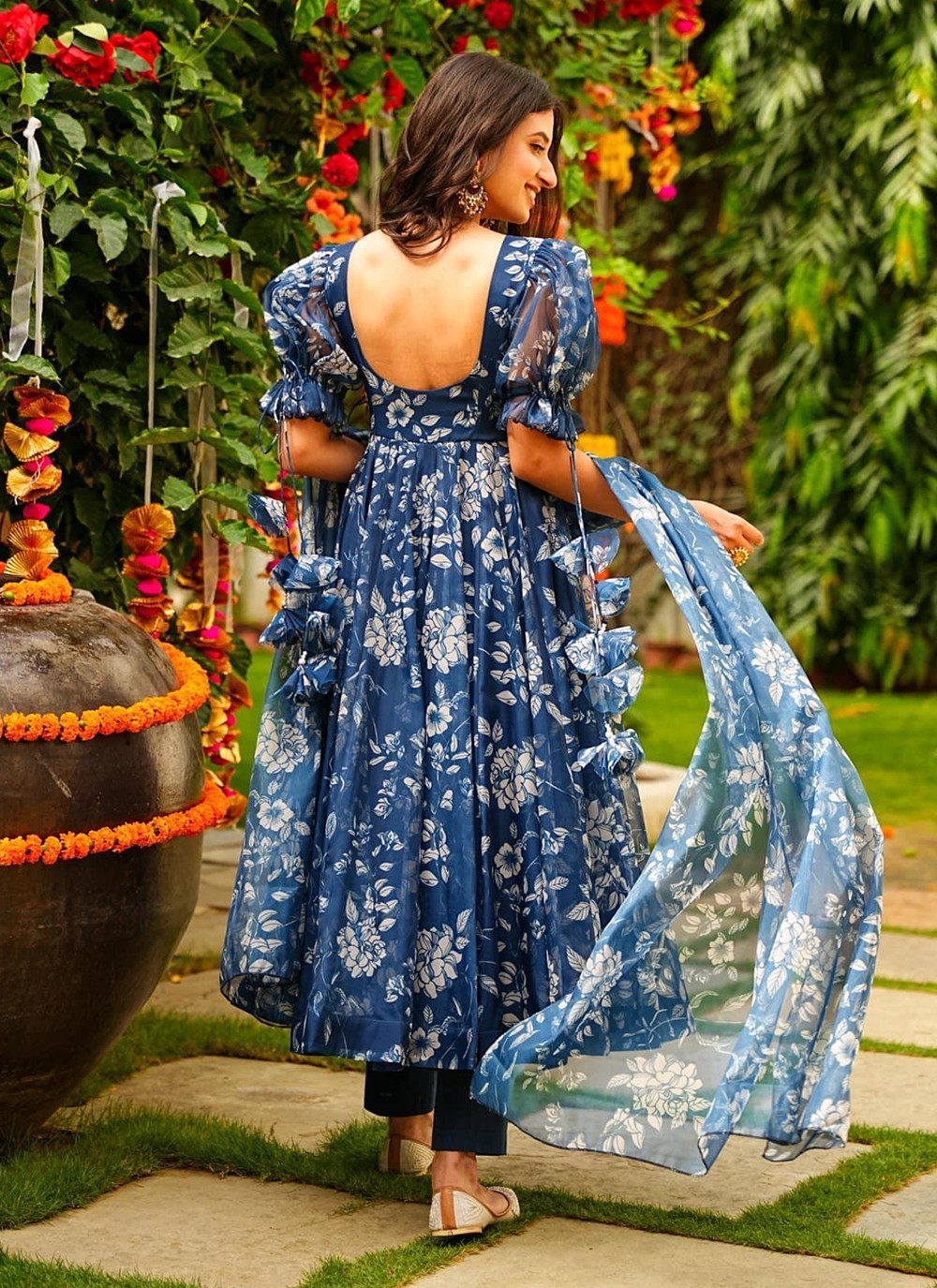 Cotton Silk Gown - G1404