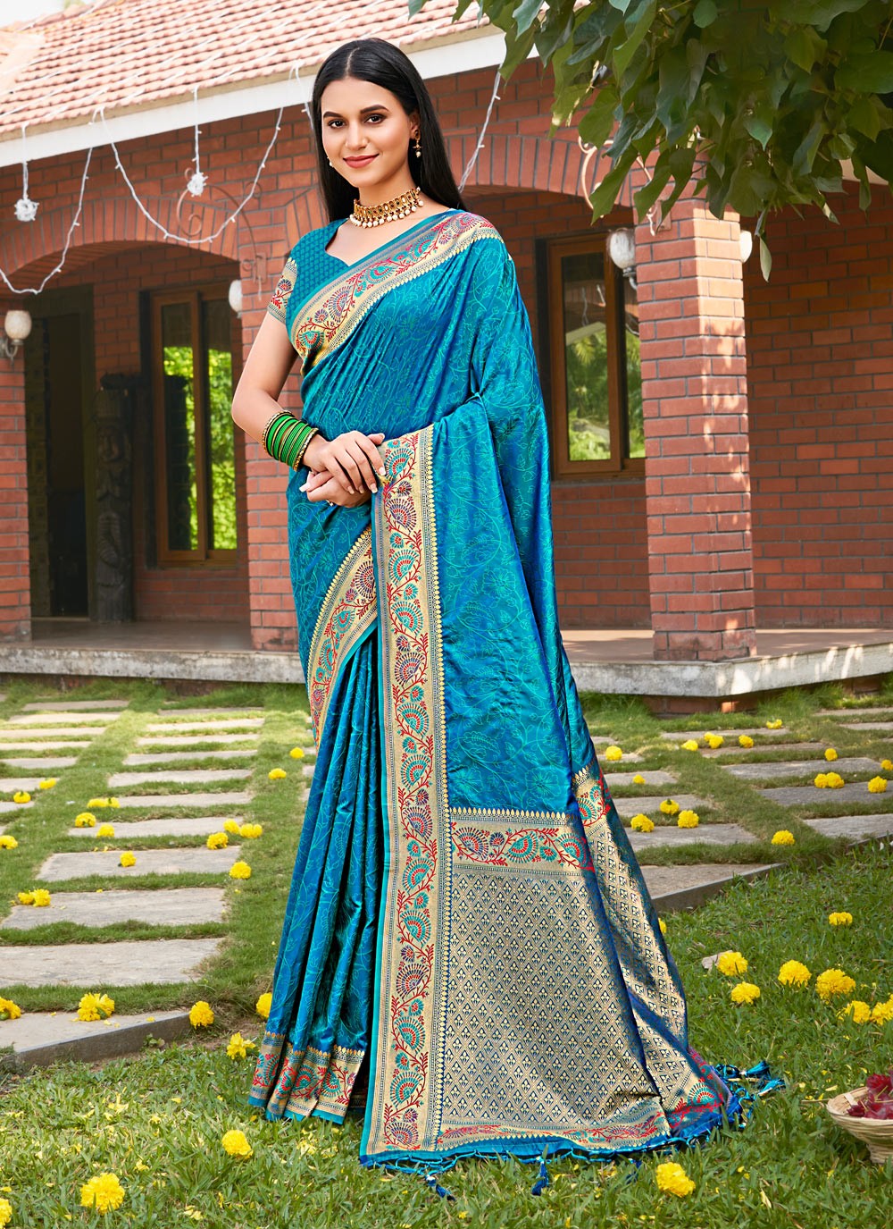 Traditional Weaving Zari Kanjivaram Silk Saree - S5157