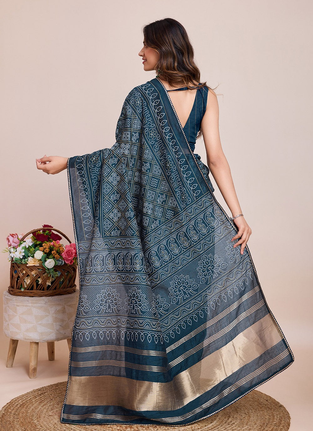 Classic Printed Cotton Silk Saree - S7900