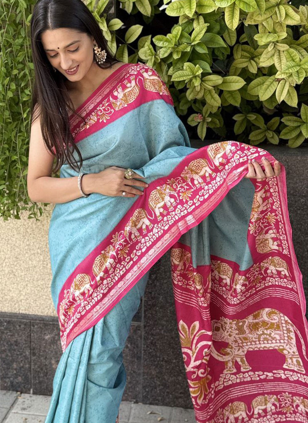 Printed Crepe Silk Saree - S11753