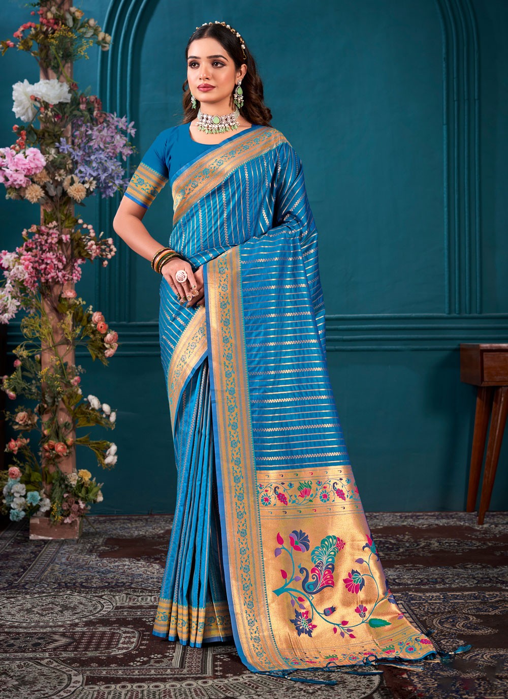 Traditional Weaving Zari Silk Saree - S5528