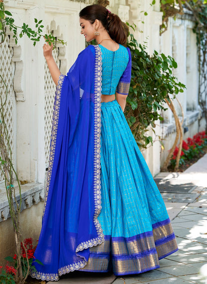 Fancy Fabric Ceremonial, Festival, Mehandi & Sangeet Readymade Lehenga Choli L3558