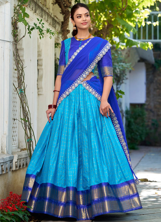 Fancy Fabric Ceremonial, Festival, Mehandi & Sangeet Readymade Lehenga Choli L3558