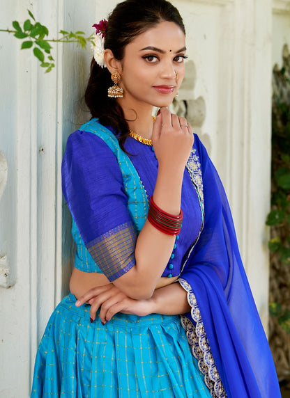 Fancy Fabric Ceremonial, Festival, Mehandi & Sangeet Readymade Lehenga Choli L3558