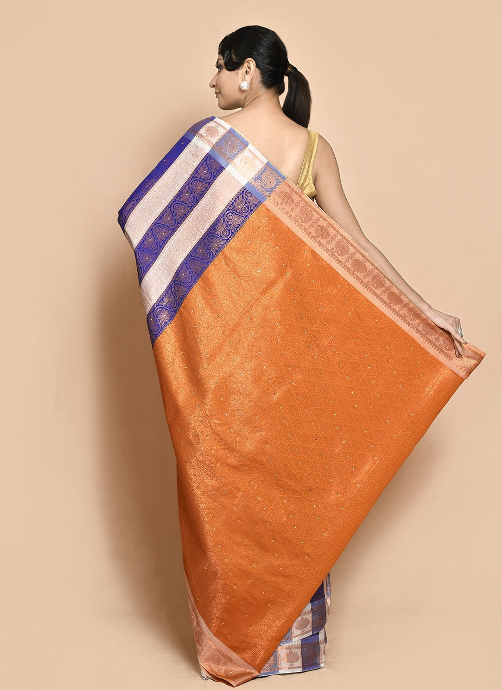 Classic Hand Embroidery Jimmy Chu Saree - S9269