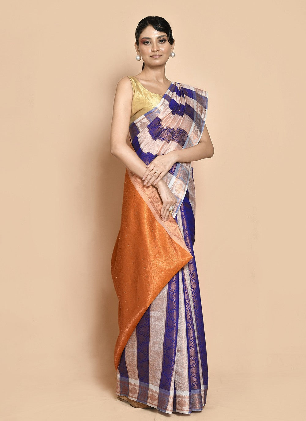 Classic Hand Embroidery Jimmy Chu Saree - S9269