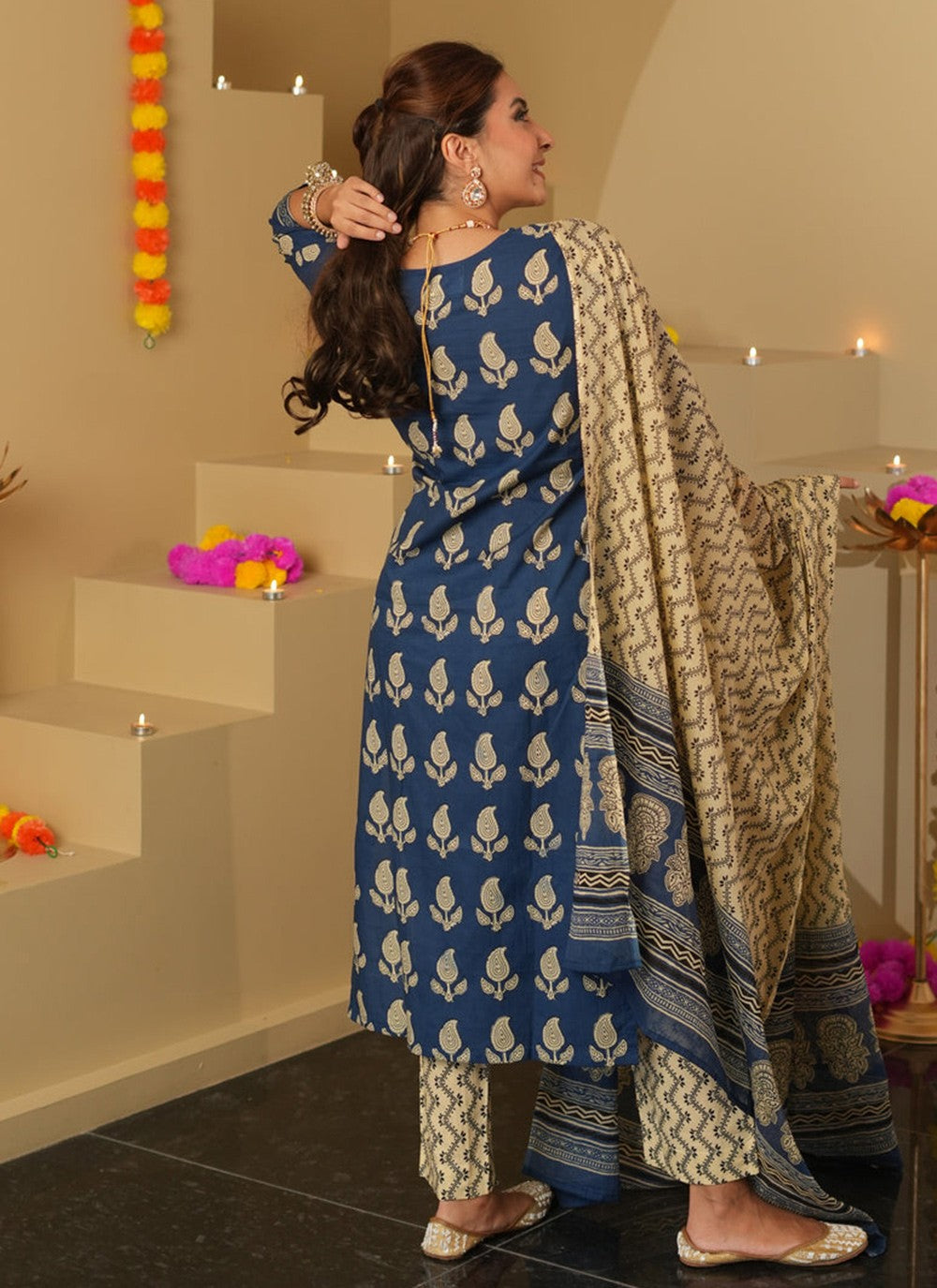 Archive Printed 316532 Blue T6756