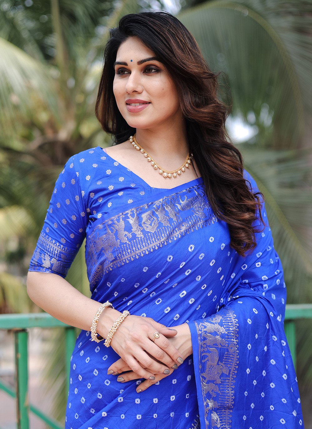 Classic Border Work Silk Saree - S9034