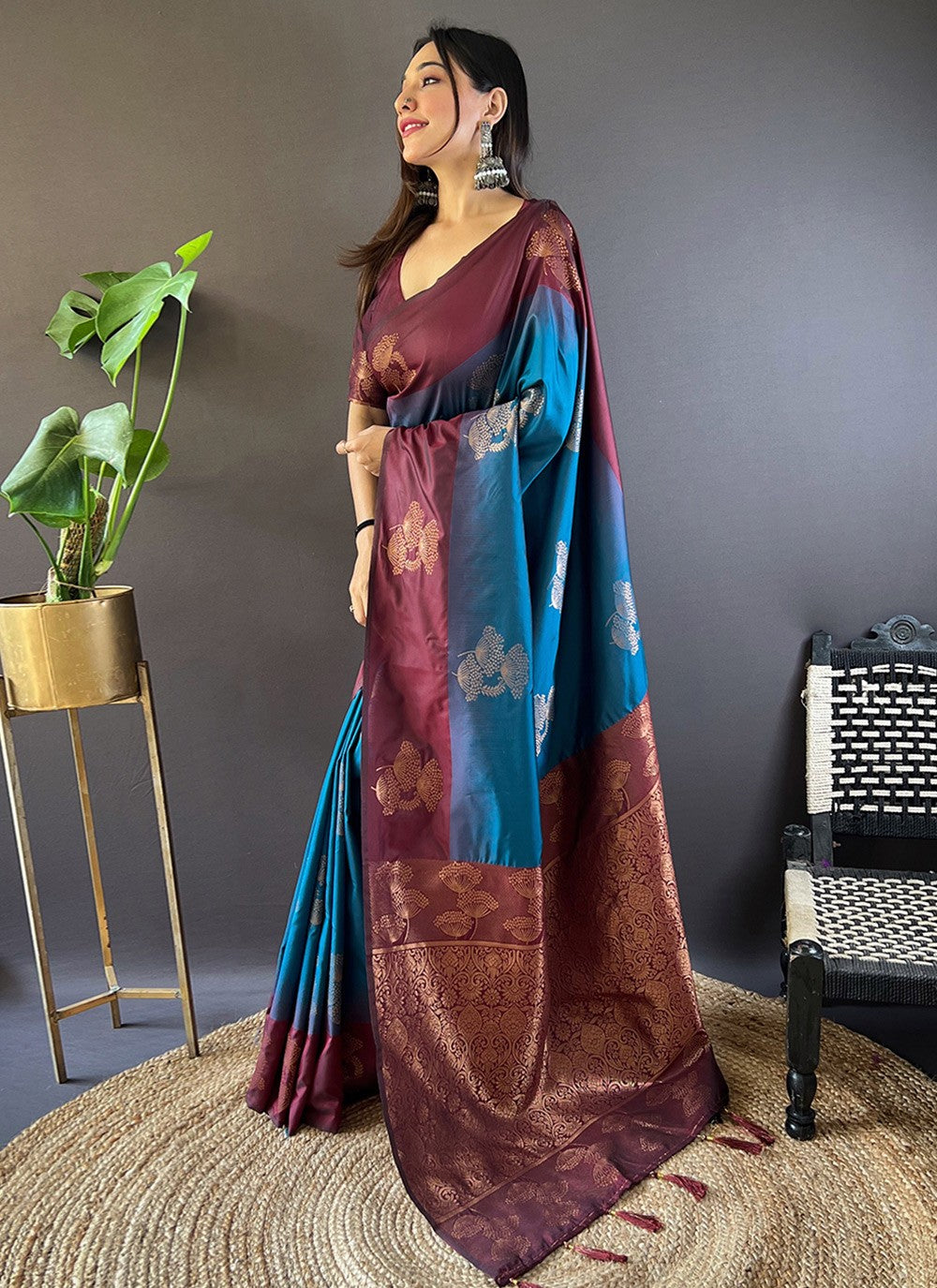 Traditional Woven Silk Saree - S7866