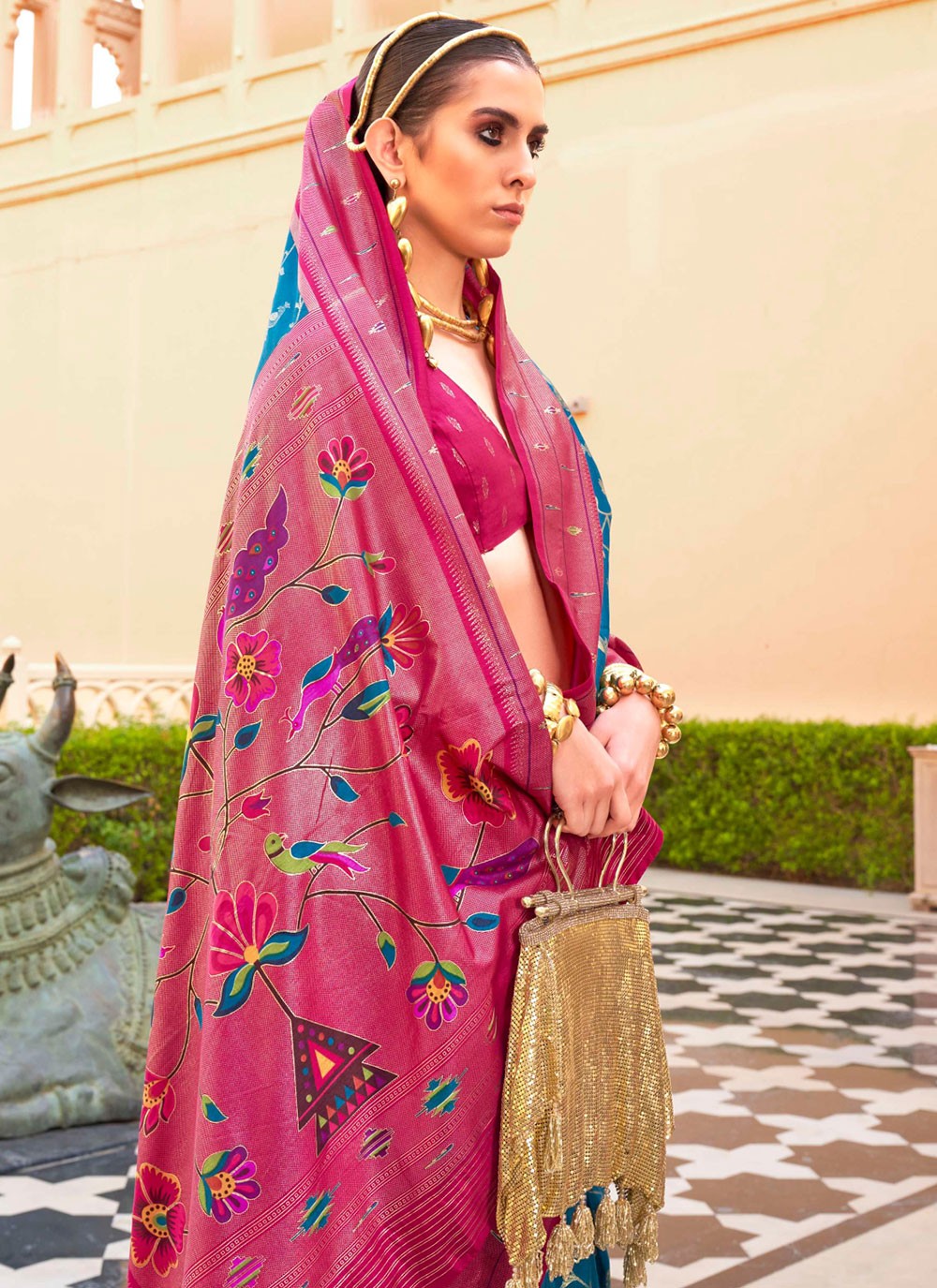 Casual Woven Silk Saree - S6088