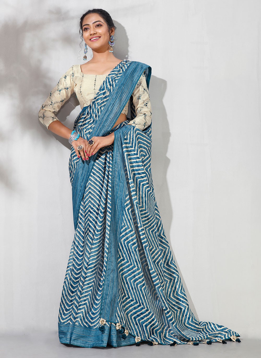 Classic Printed Silk Saree - S6800