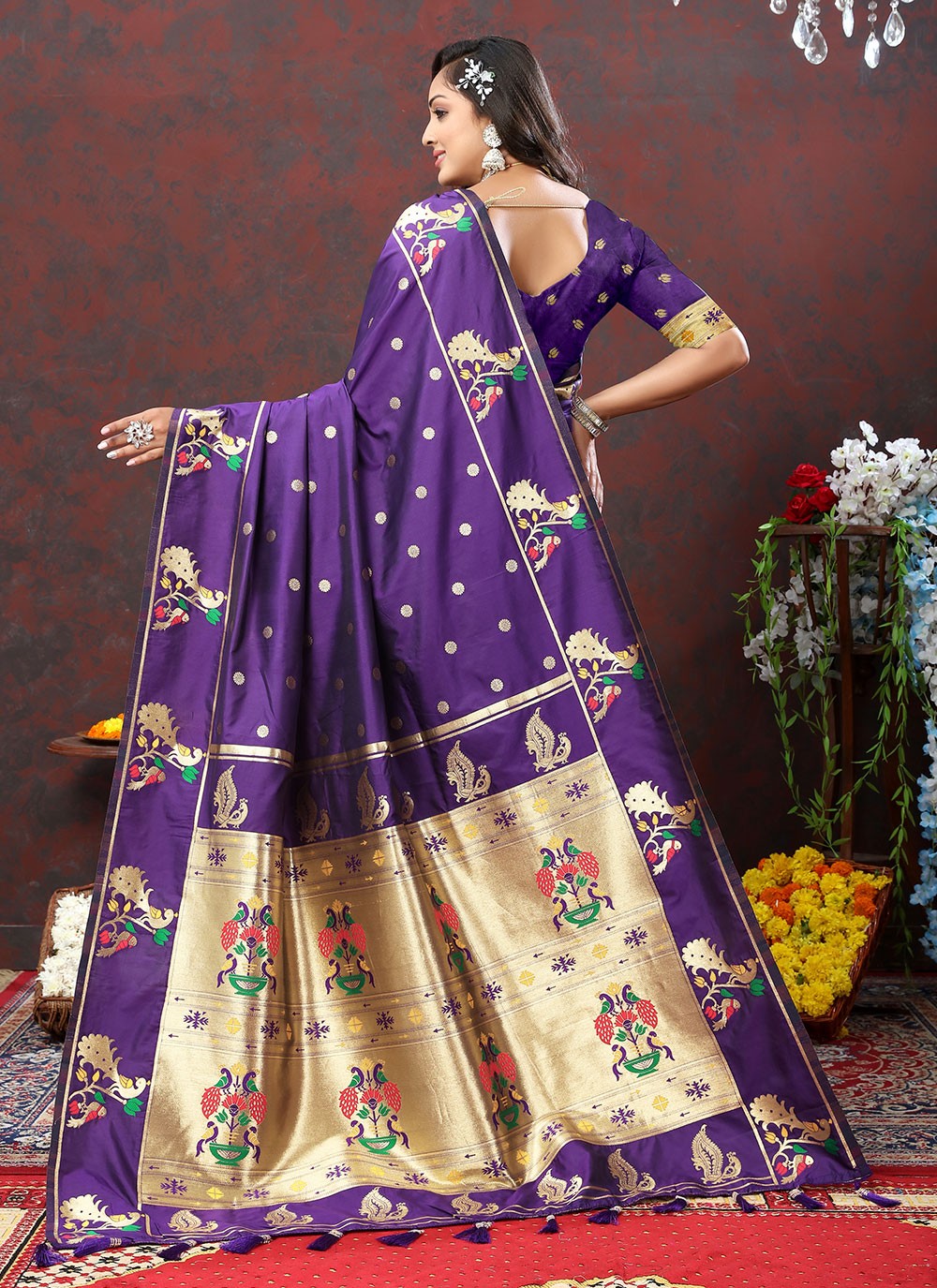 Trendy Meenakari Silk Saree - S4722
