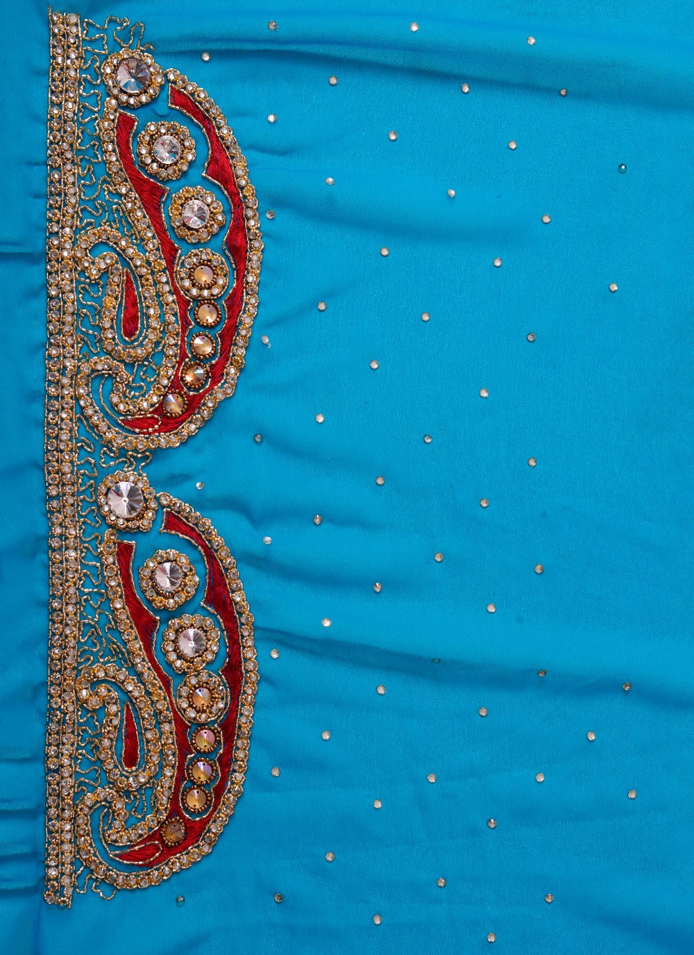 Classic Embroidered Georgette Saree - S7711