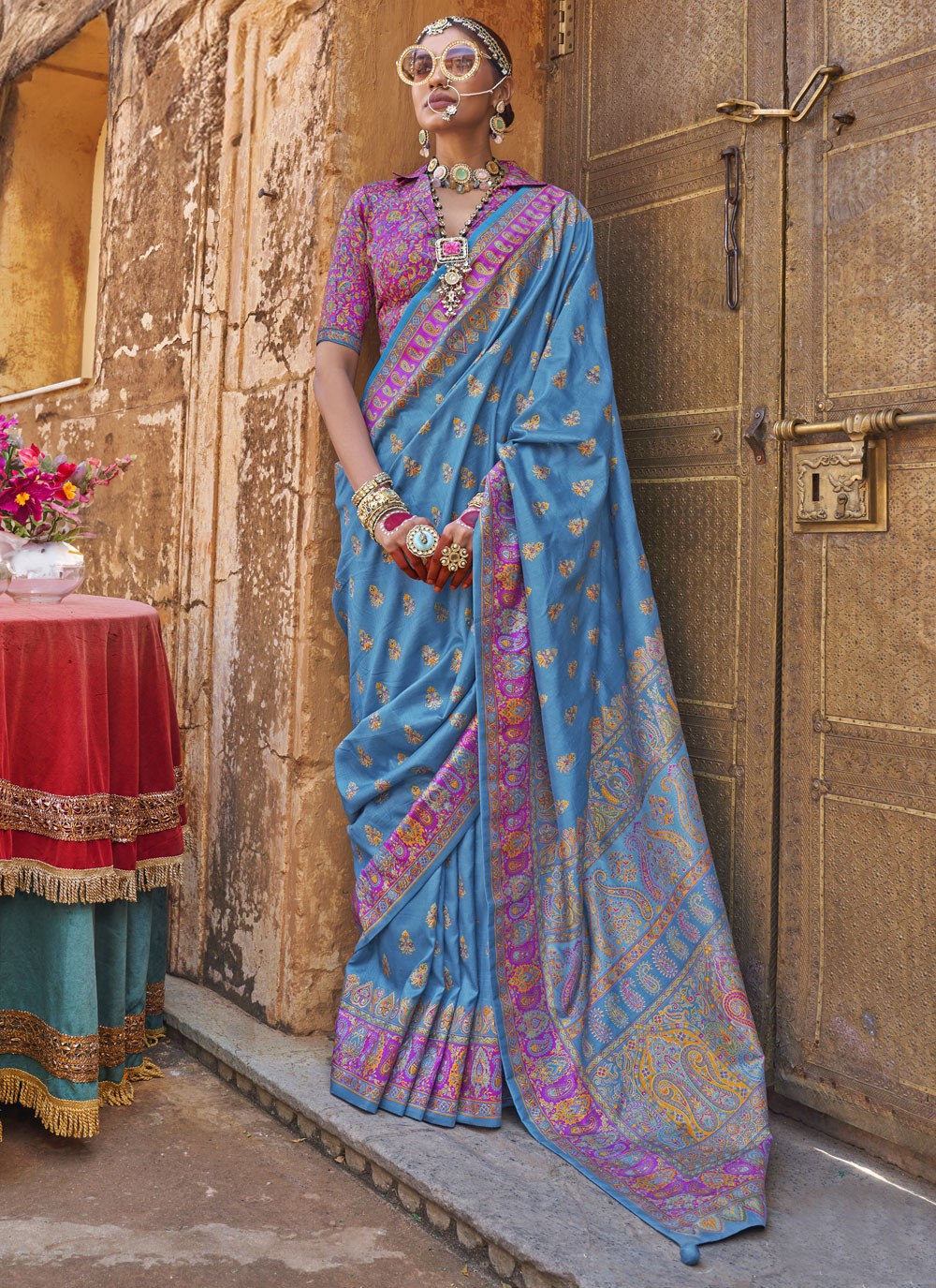 Classic Printed Silk Saree - S9610