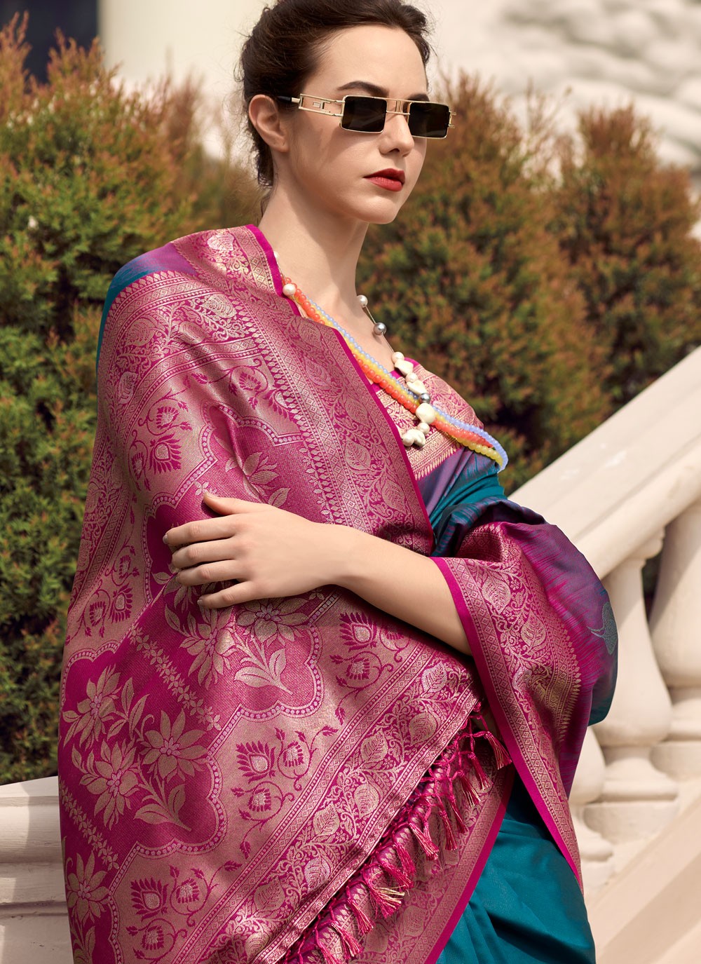 Weaving Zari Pure Silk Saree - S11970
