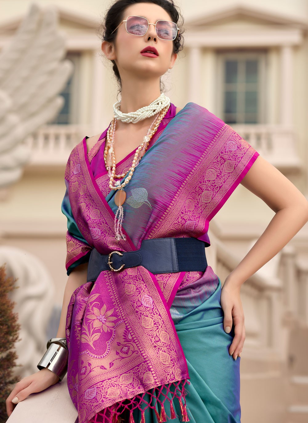 Weaving Zari Pure Silk Saree - S11970