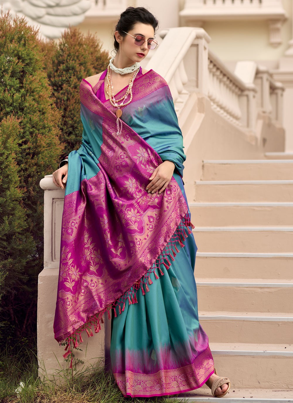Weaving Zari Pure Silk Saree - S11970