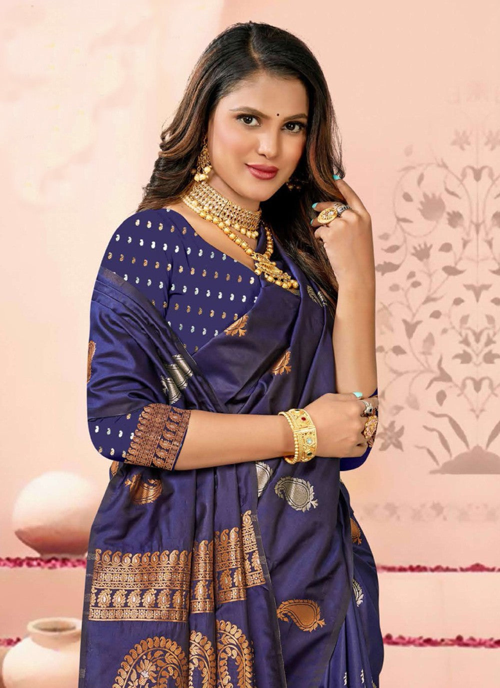 Traditional Weaving Zari Silk Saree - S7343