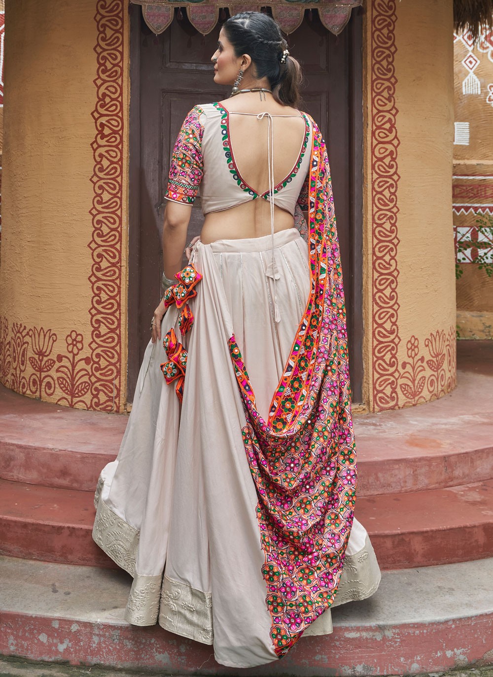 Embroidered Viscose Readymade Lehenga Choli - L2286