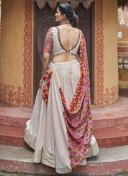 Embroidered Viscose Readymade Lehenga Choli - L2286