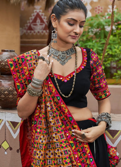 Embroidered Viscose Readymade Lehenga Choli - L2286