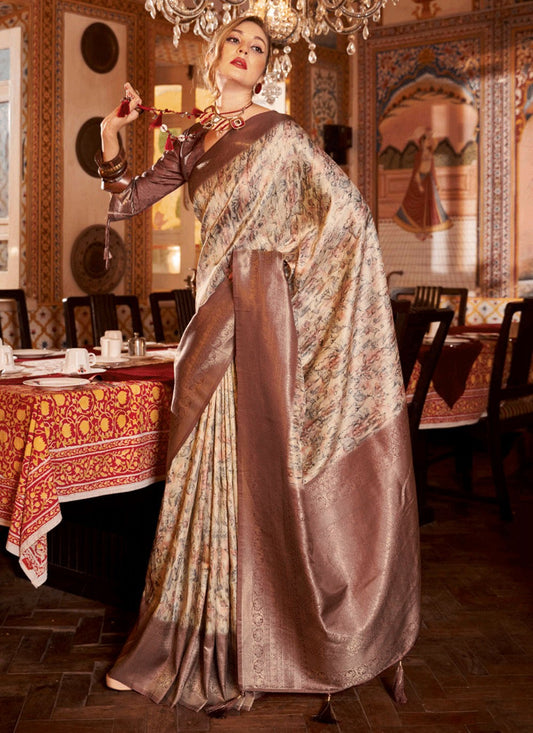 Classic Fancy Work Silk Saree - S6380