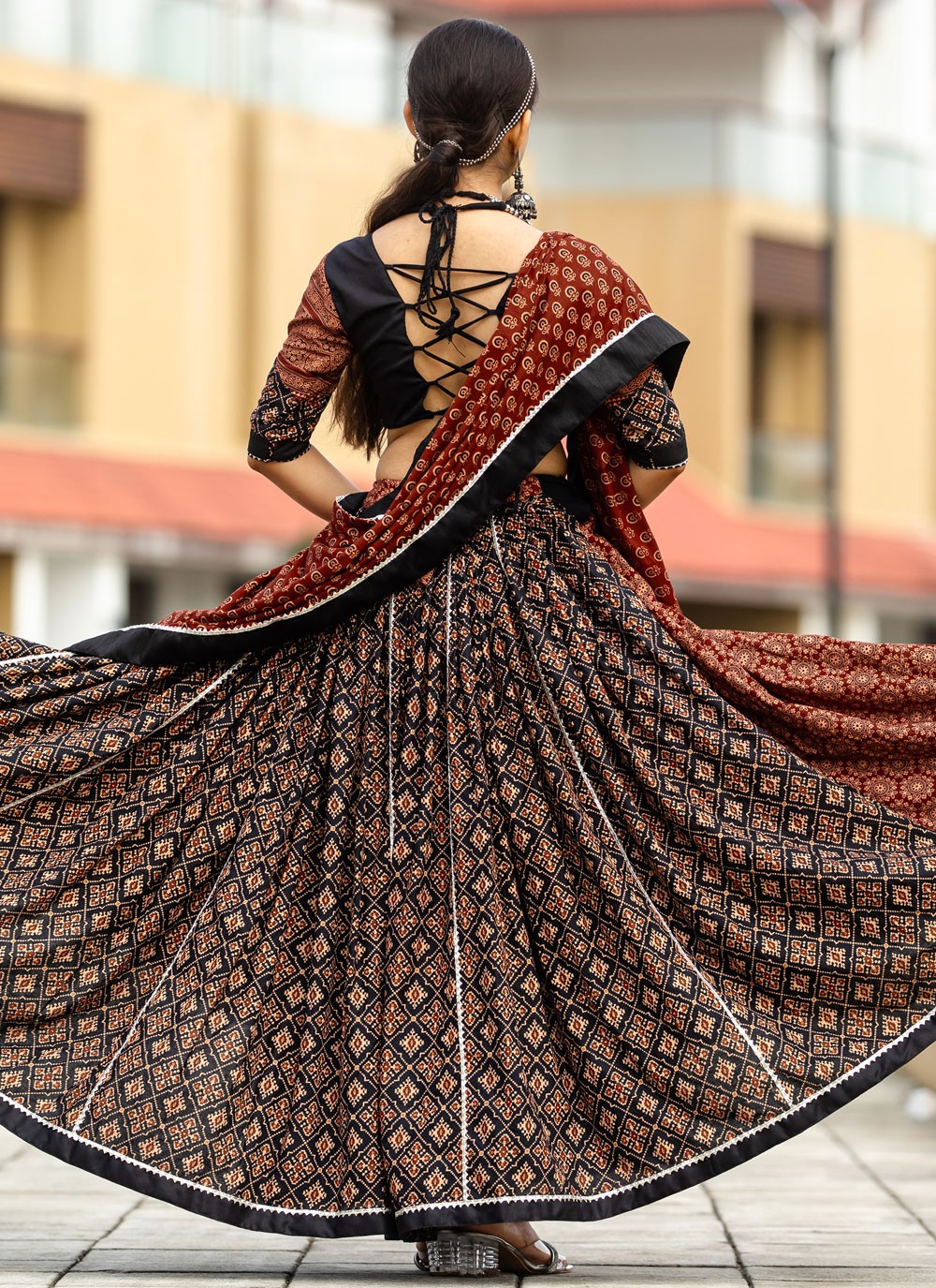 Printed Cotton Readymade Lehenga Choli - L2498