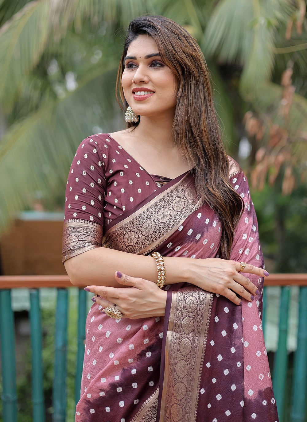 Contemporary Printed Silk Saree - S8616