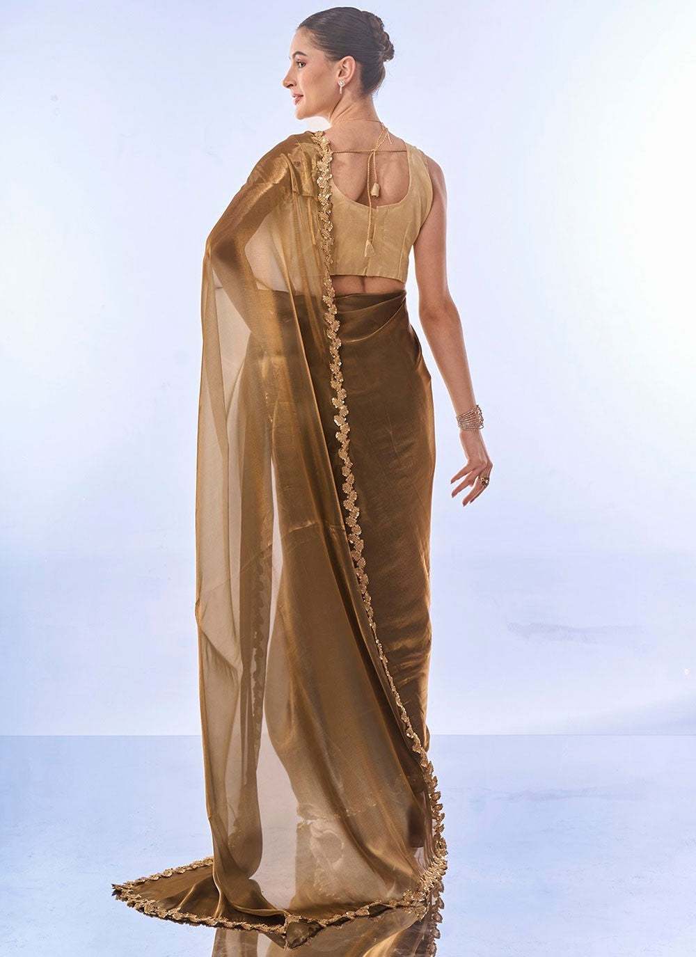 Classic Plain Silk Saree - S7896