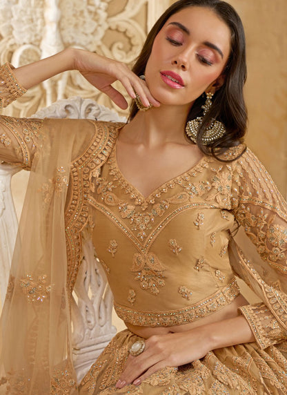 Cord Net A - Line Lehenga - L2858