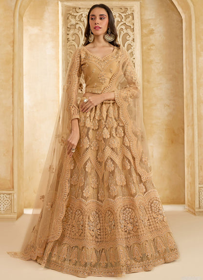 Cord Net A - Line Lehenga - L2858