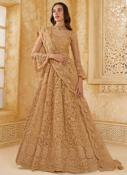 Cord Net A - Line Lehenga - L2858