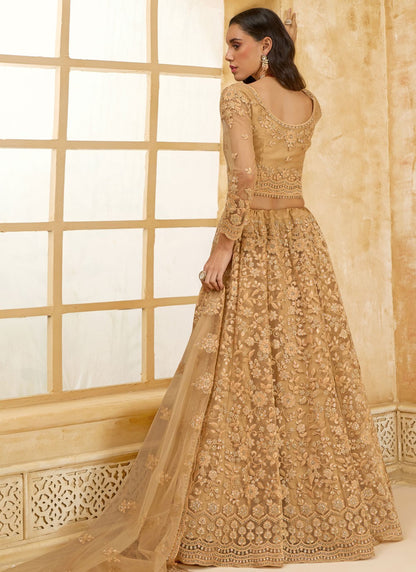 Cord Net A - Line Lehenga - L2858