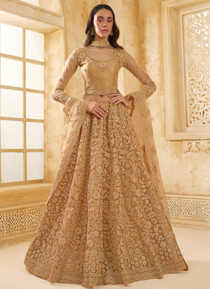 Cord Net A - Line Lehenga - L2858