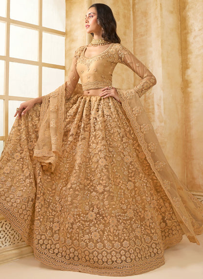 Cord Net A - Line Lehenga - L2858