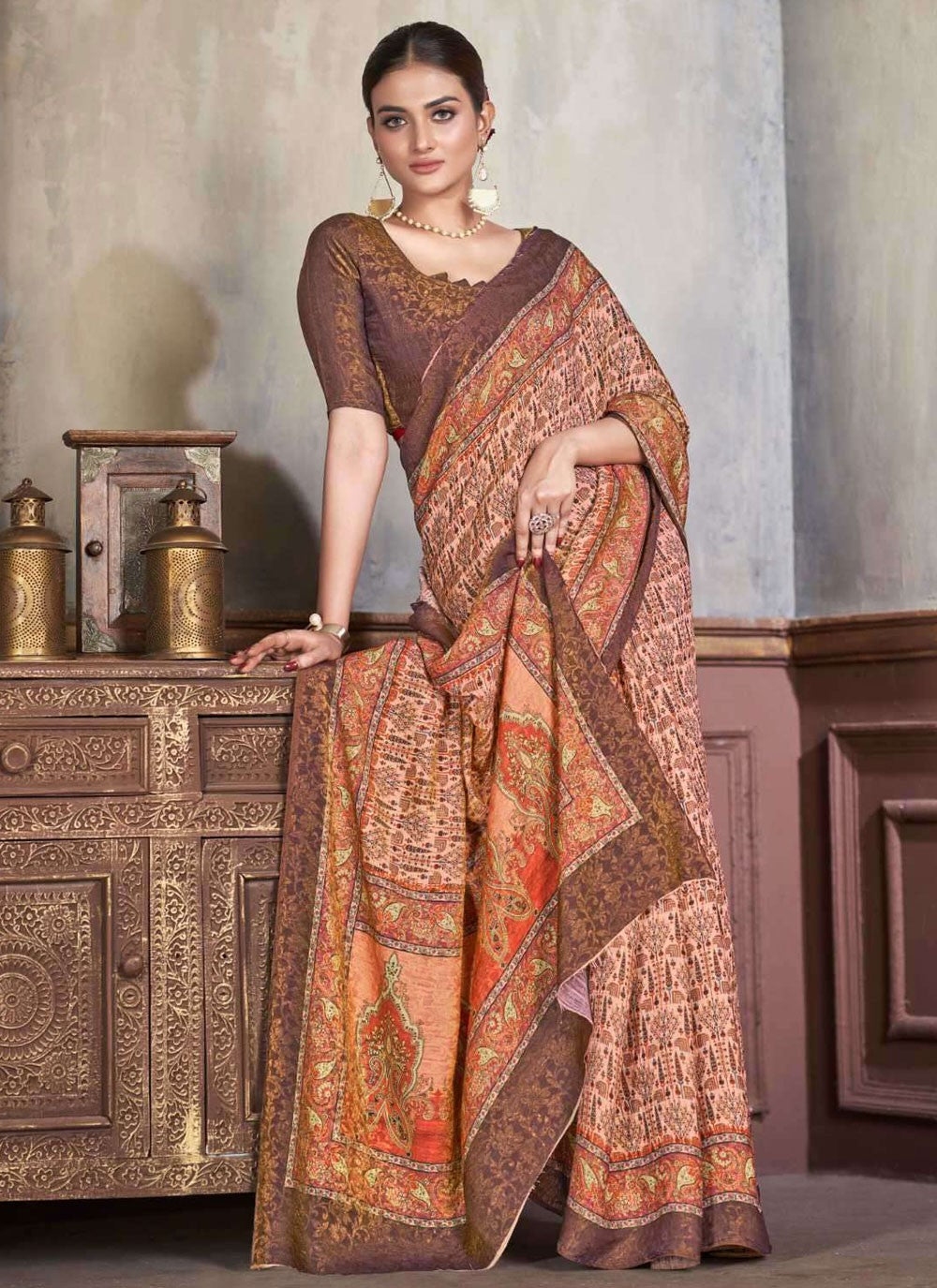 Classic Jacquard Work Silk Saree - S7402